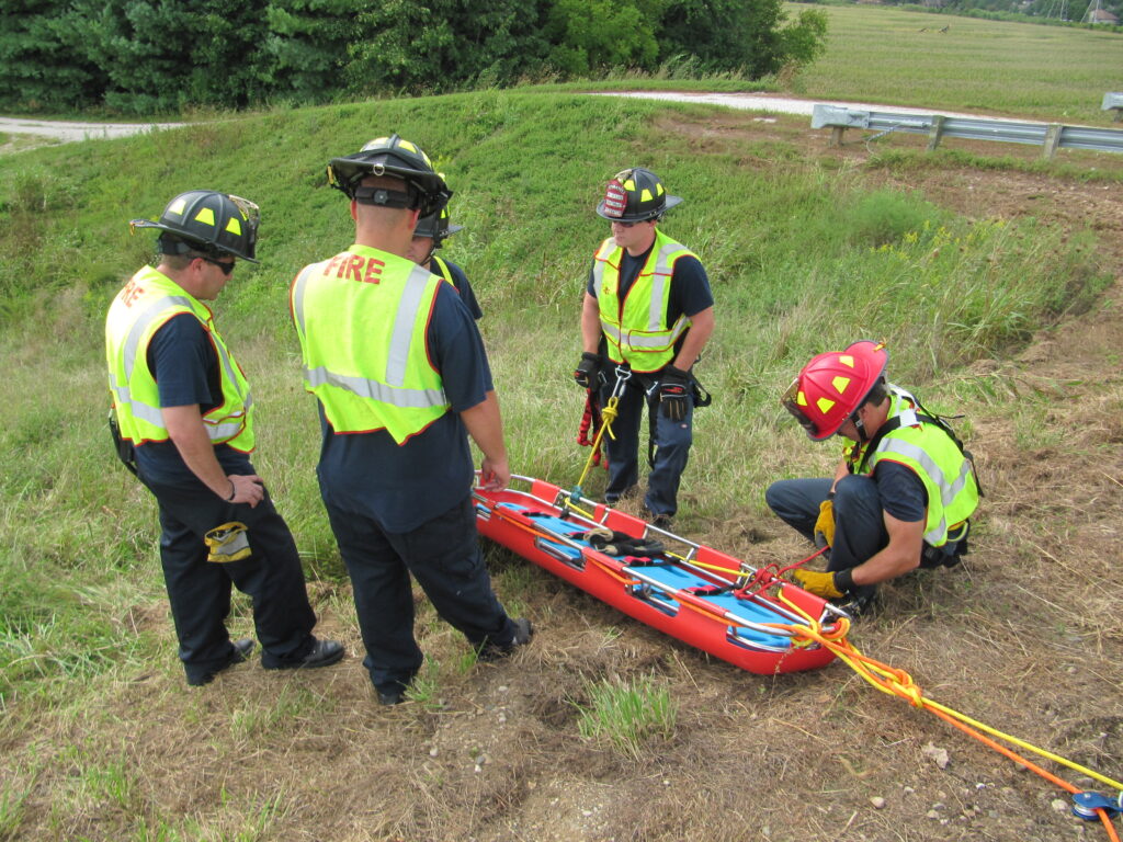Fire Fighters working a rescue